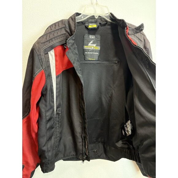 Scorpion EXO Mens Motorcycle Jacket Size XL Removable Liner + Jacket Red Black - Picture 5 of 14
